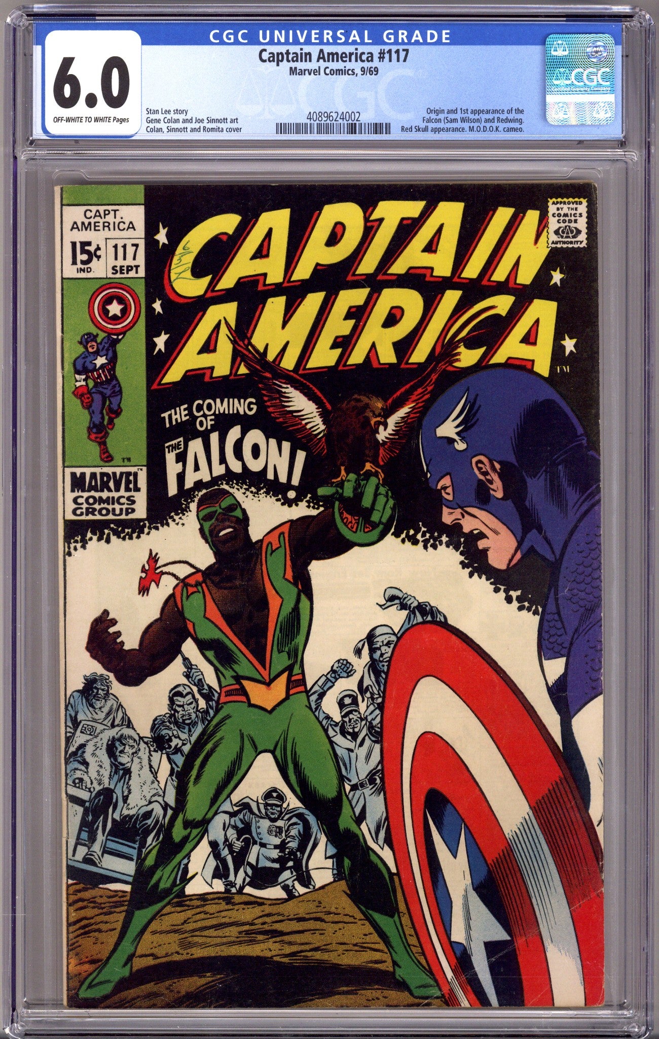 Captain America Vol 1 117 CGC 6.0 (FN) (1969) 