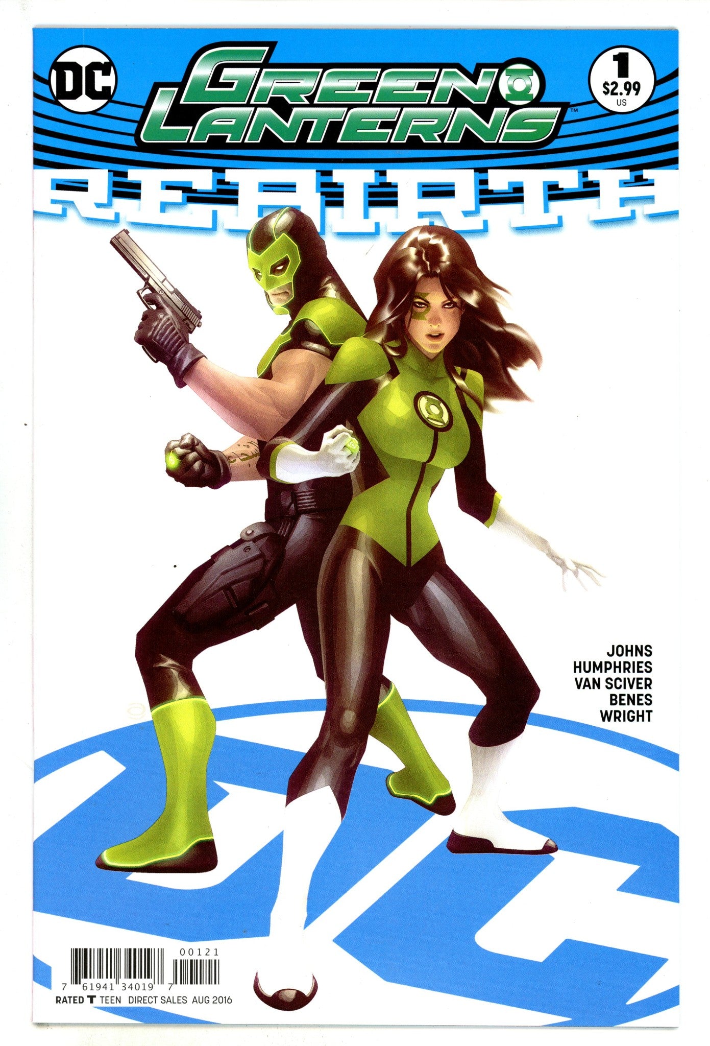 Green Lanterns: Rebirth 1 High Grade (2016) Garner Variant 