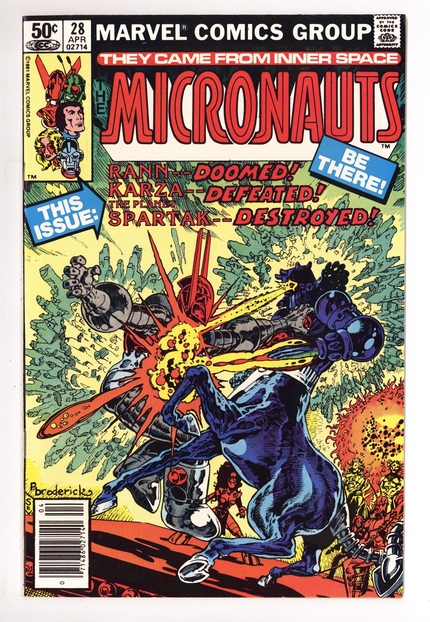 Micronauts Vol 1 28 High Grade (1981) Newsstand 
