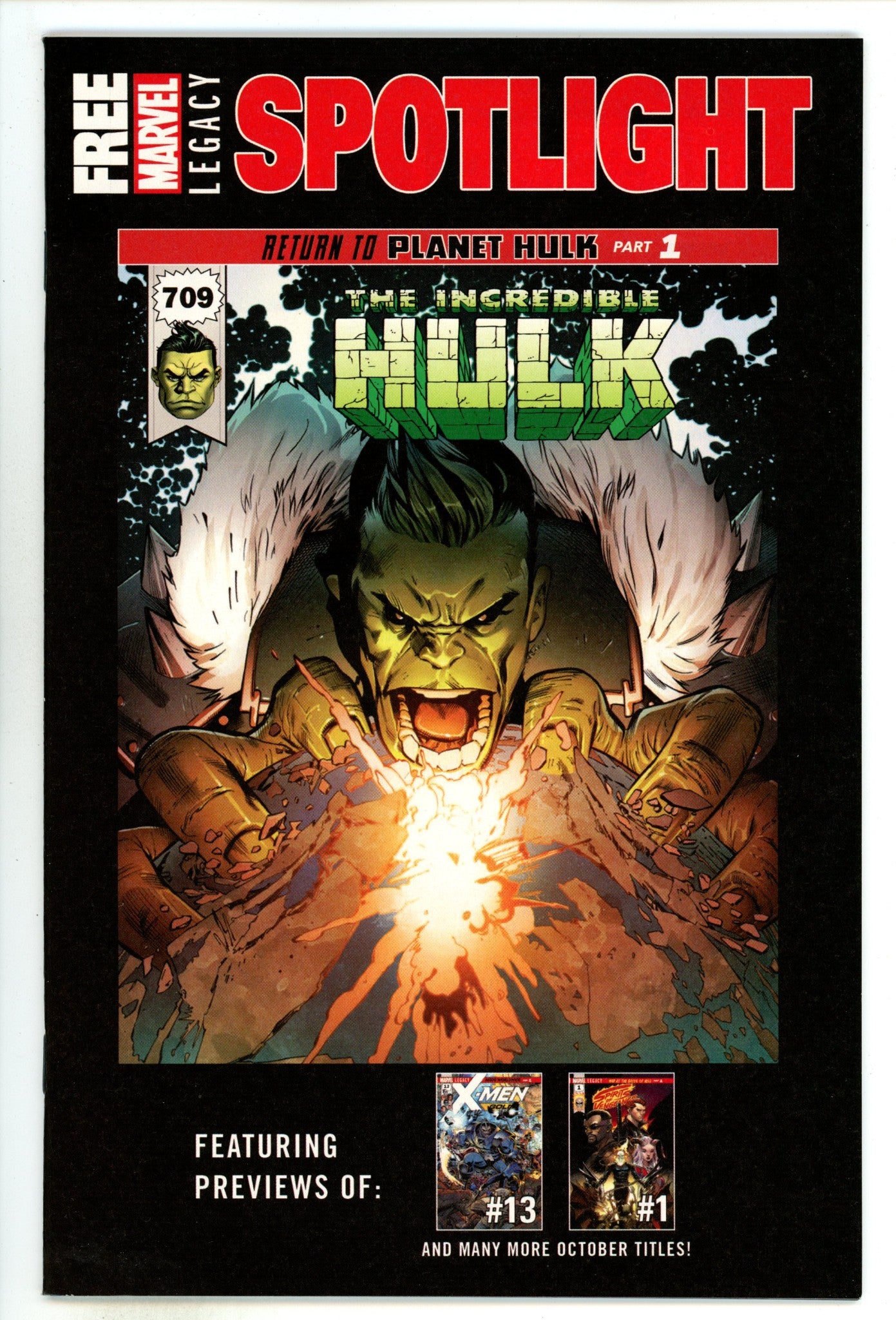 Marvel Legacy Previews Spotlight 1 High Grade (2018) 