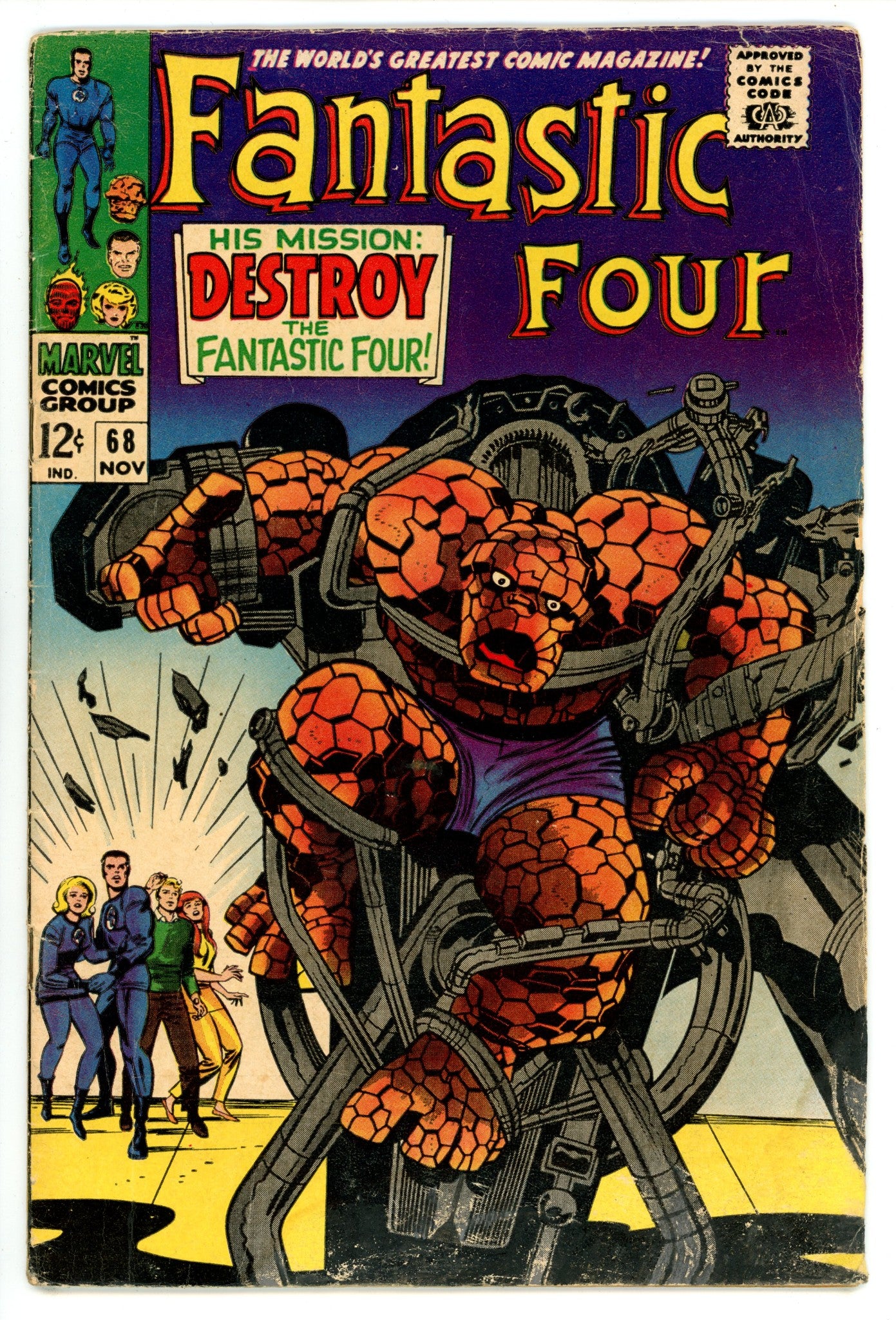 Fantastic Four Vol 1 68  GD/VG (3.0)   (1967)        