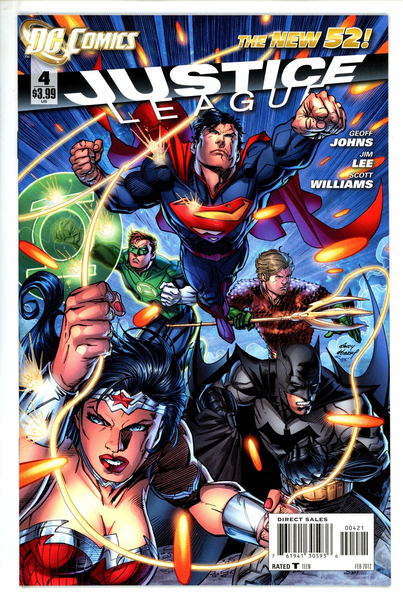 Justice League Vol 1 4High Grade(2012) KubertIncentive Variant