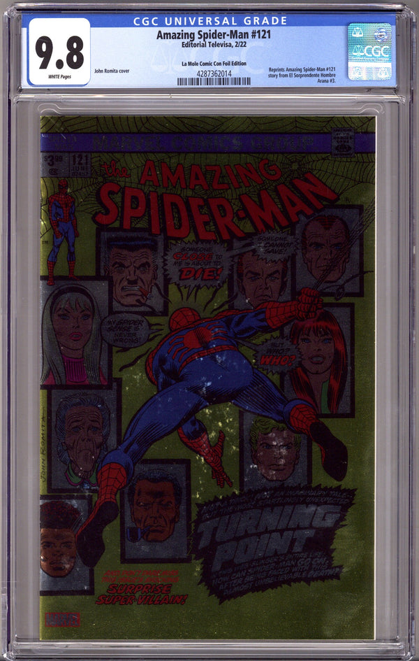 Amazing Spider-Man 121 CGC 9.8 (NM/M) Facsimile Edition (2023) Foil Exclusive Variant