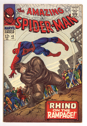 The Amazing Spider-Man Vol 1 43  VG+ (4.5)   (1966)