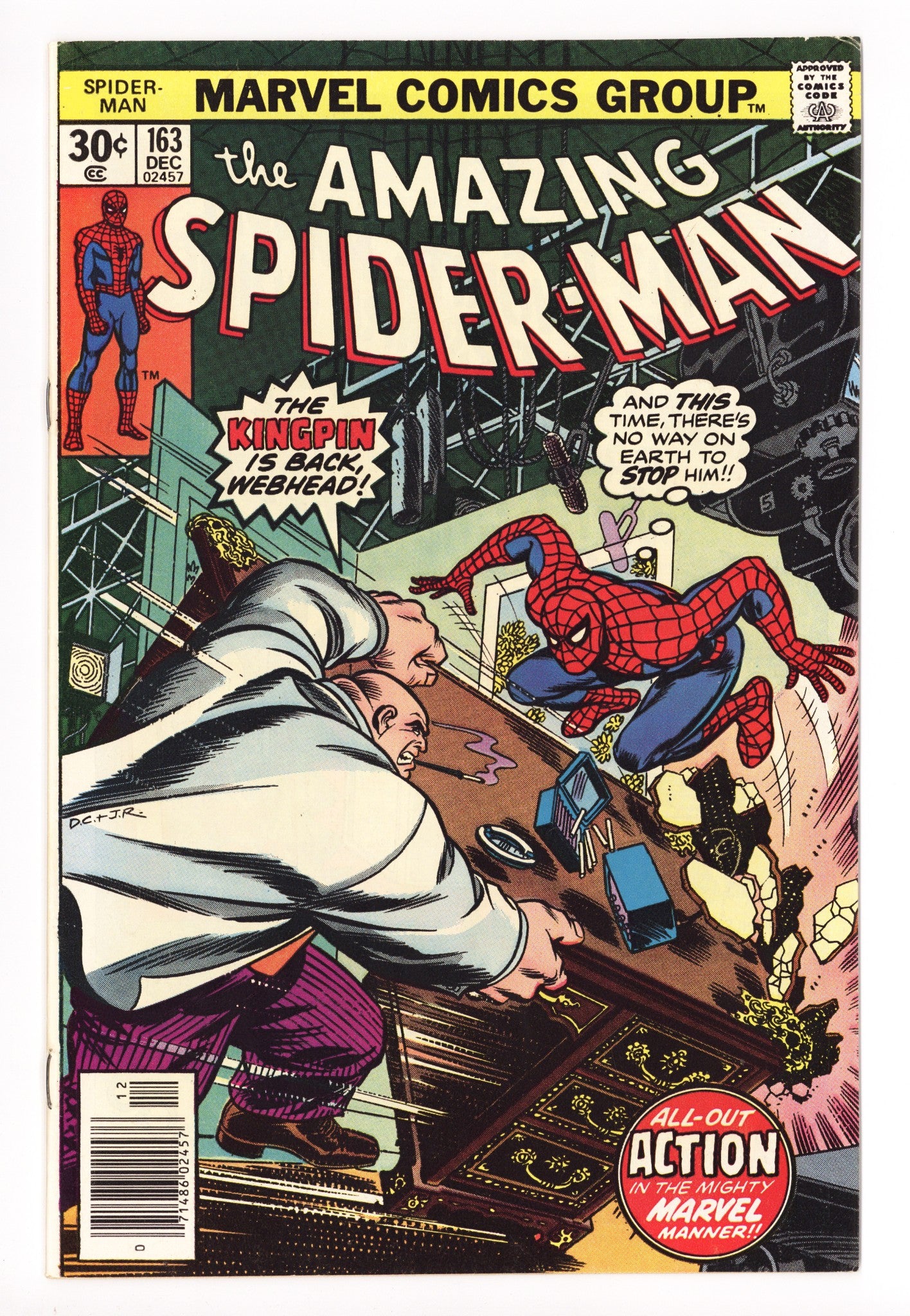 The Amazing Spider-Man Vol 1 163 VF (8.0) (1976) 