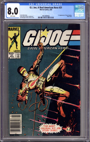 G.I. Joe, A Real American Hero 21 CGC 8.0 (VF) (1984) Newsstand