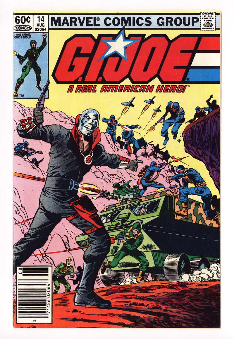 G.I. Joe, A Real American Hero 14 Low Grade (1983) Newsstand 