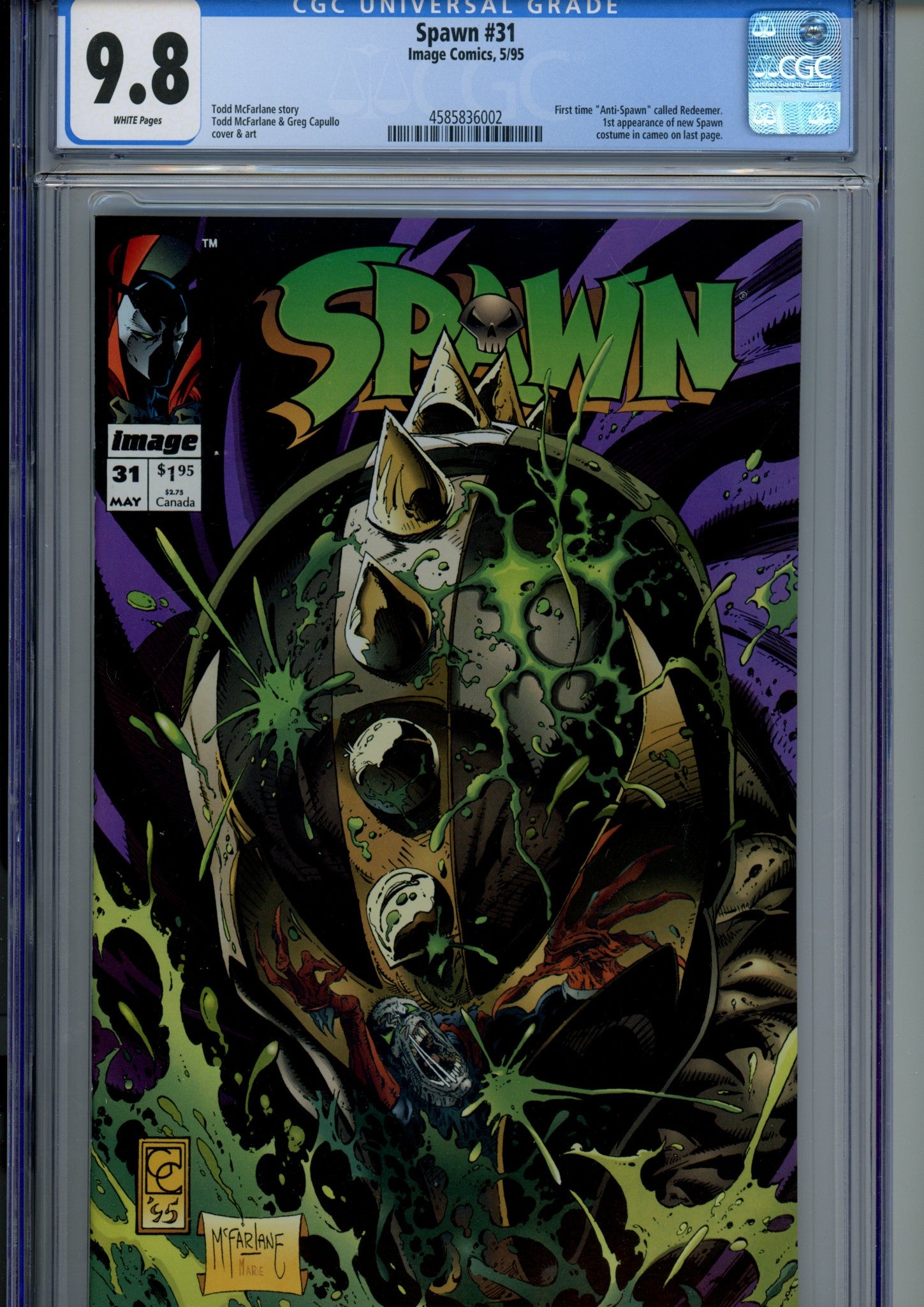 Spawn 31 CGC 9.8 (NM/M) (1995) 