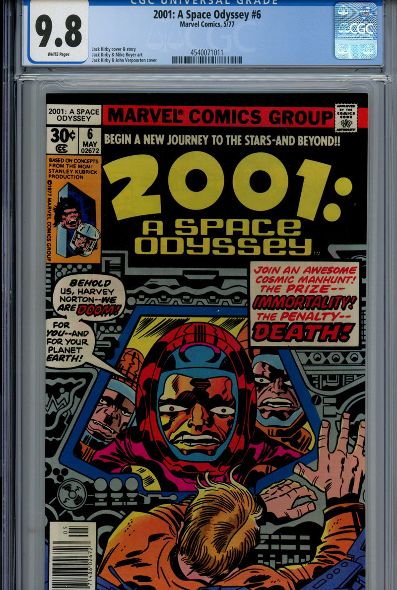 2001, A Space Odyssey 6 CGC 9.8 (NM/M) (1977) 
