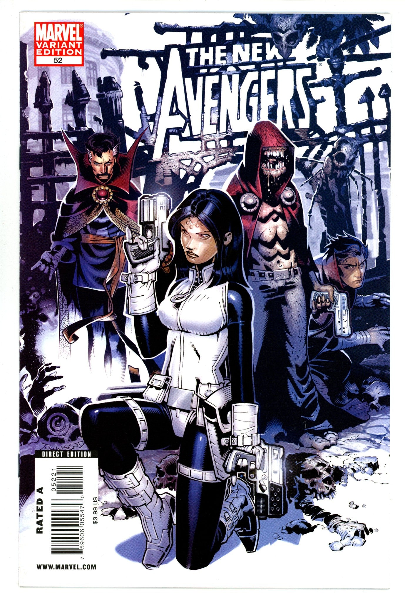 New Avengers Vol 1 52 VF/NM (9.0) (2009) Bachalo Incentive Variant 