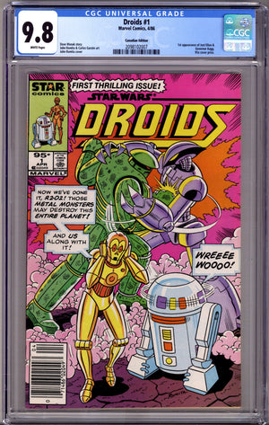 Droids   1 CGC 9.8 (NM/M)   (1986)     Canadian Price Variant