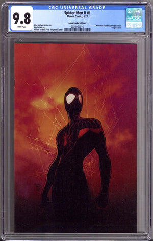 Spider-Men II 1 CGC 9.8 (NM/M) (2017) Turner Virgin Exclusive Variant