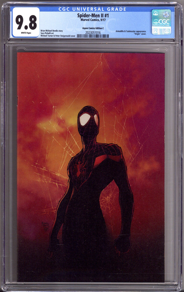 Spider-Men II 1 CGC 9.8 (NM/M) (2017) Turner Virgin Exclusive Variant