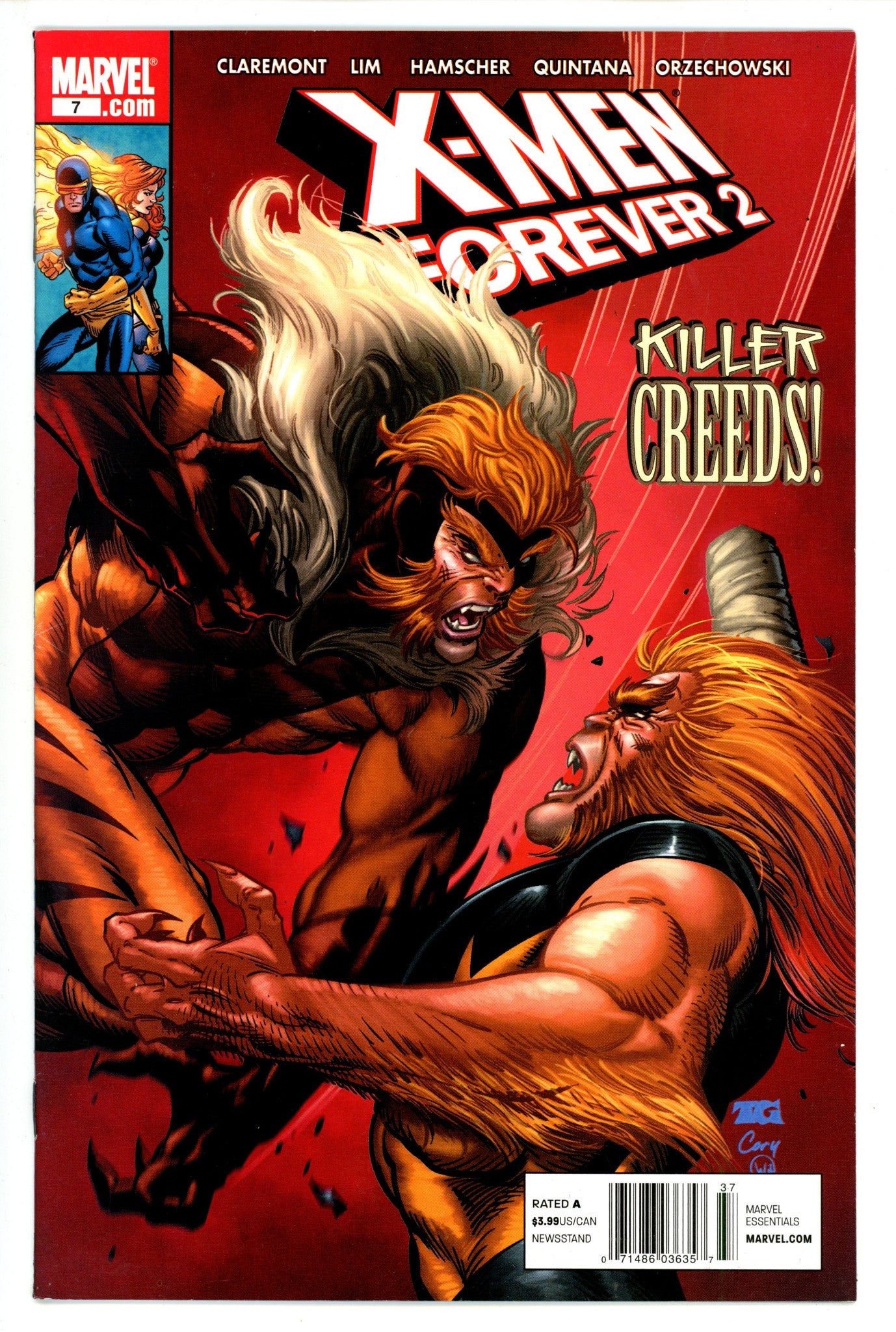 X-Men Forever 2 7 FN/VF (7.0) (2010) Newsstand 