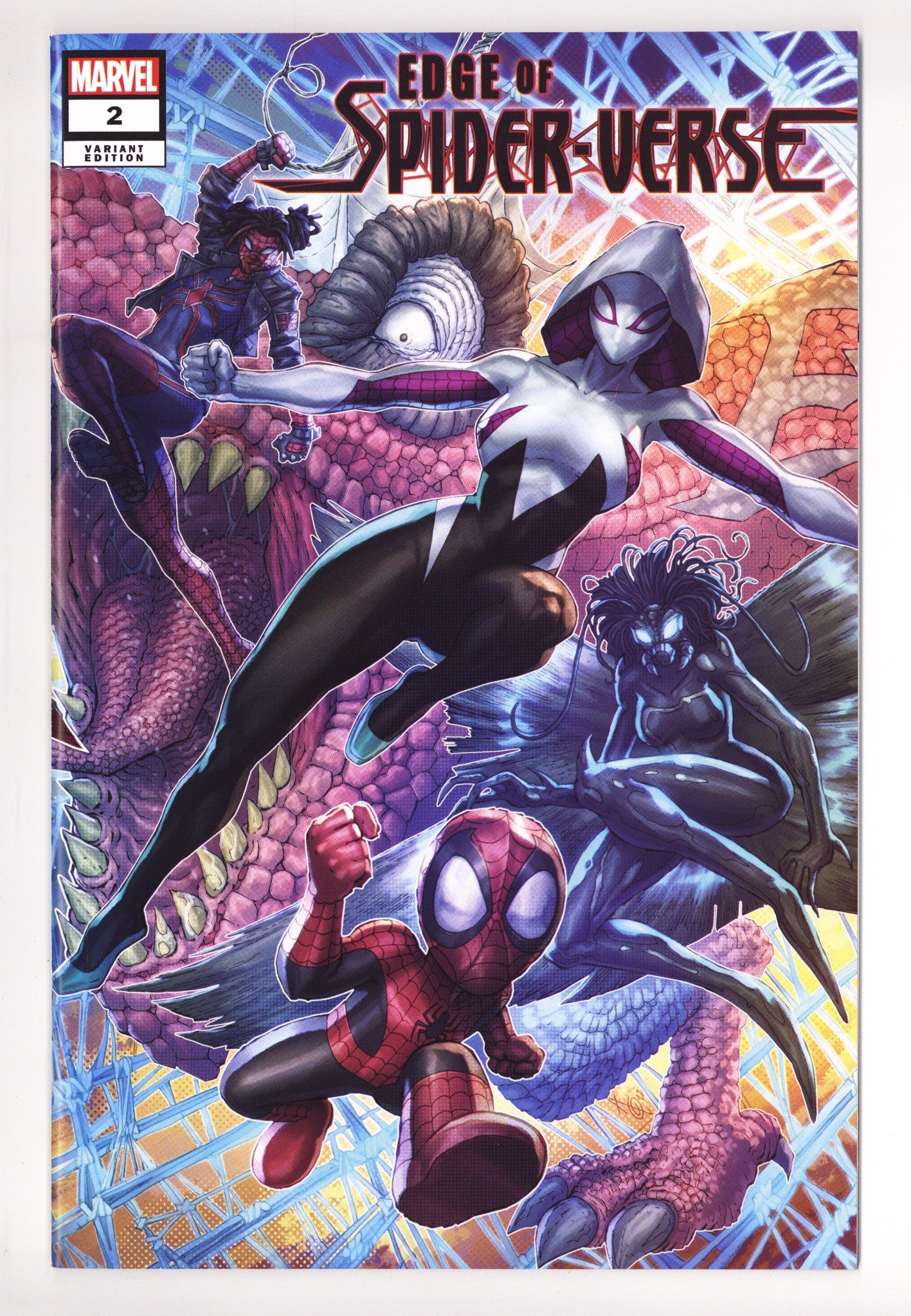 Edge of Spider-Verse Vol 2 2 NM- (9.2) (2022) Quah Connecting Exclusive Variant 