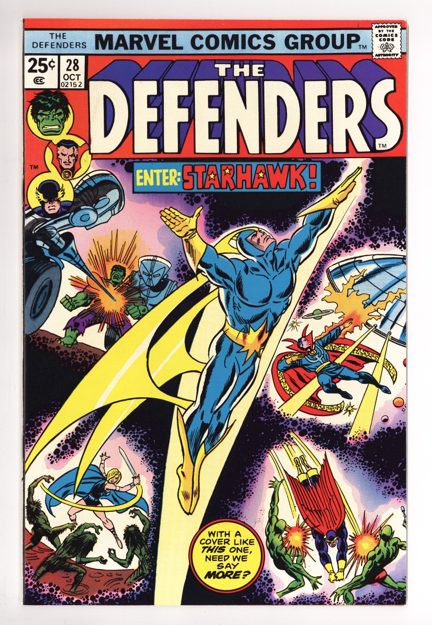 The Defenders Vol 1 28 NM- (9.2) (1975) 
