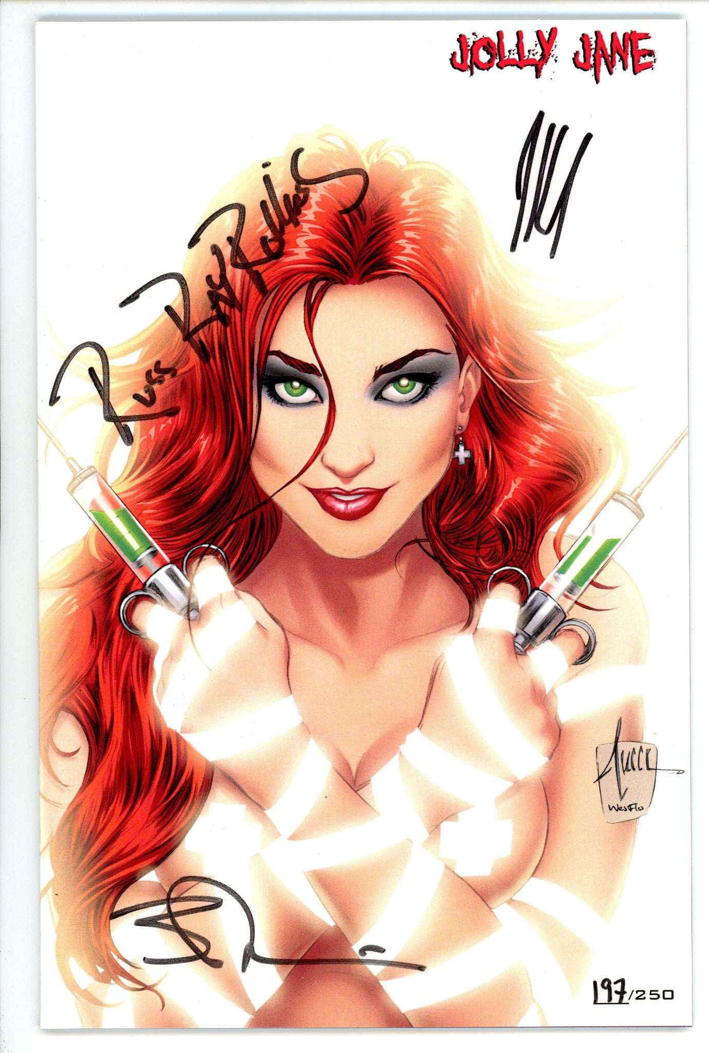 Jolly Jane 2 NM (9.4) 197/250 (2019) Tucci Virgin Exclusive Variant Signed x3 Cover 