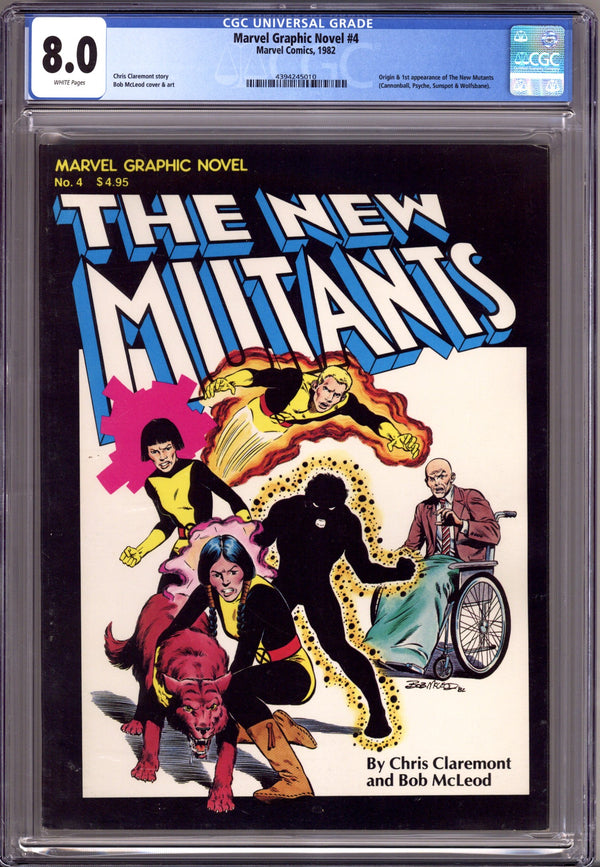 Marvel Graphic Novel 4 CGC 8.0 (VF) New Mutants (1982)