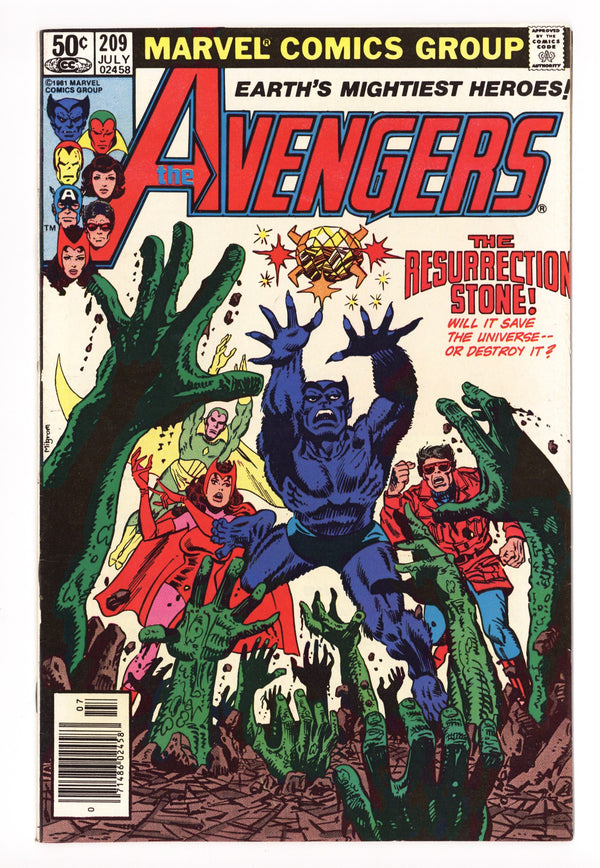 The Avengers Vol 1 209 Mid Grade (1981) Newsstand
