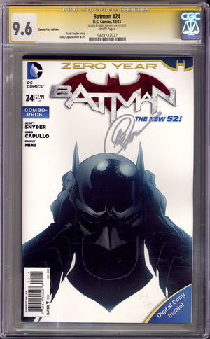 Batman Vol 2 24 CGC 9.6 (NM+) (2013) Combo Pack Variant Signed x1 Cover Greg Capullo