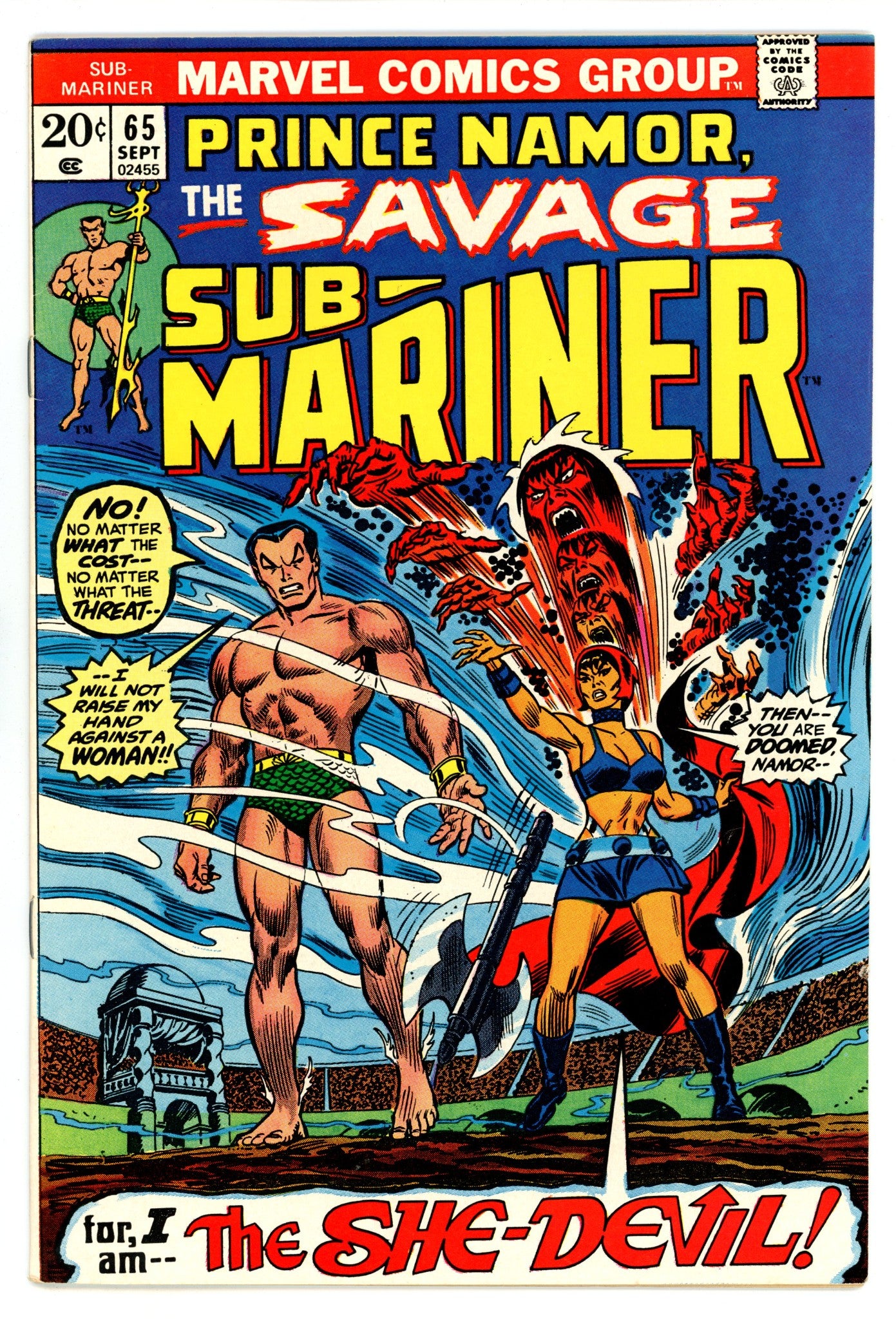 Sub-Mariner Vol 1 65 VF- (7.5) (1973) 