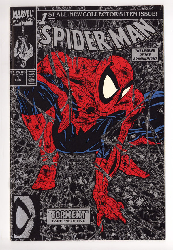 Spider-Man Vol 1 1 VF+ (8.5) (1990) Silver Variant