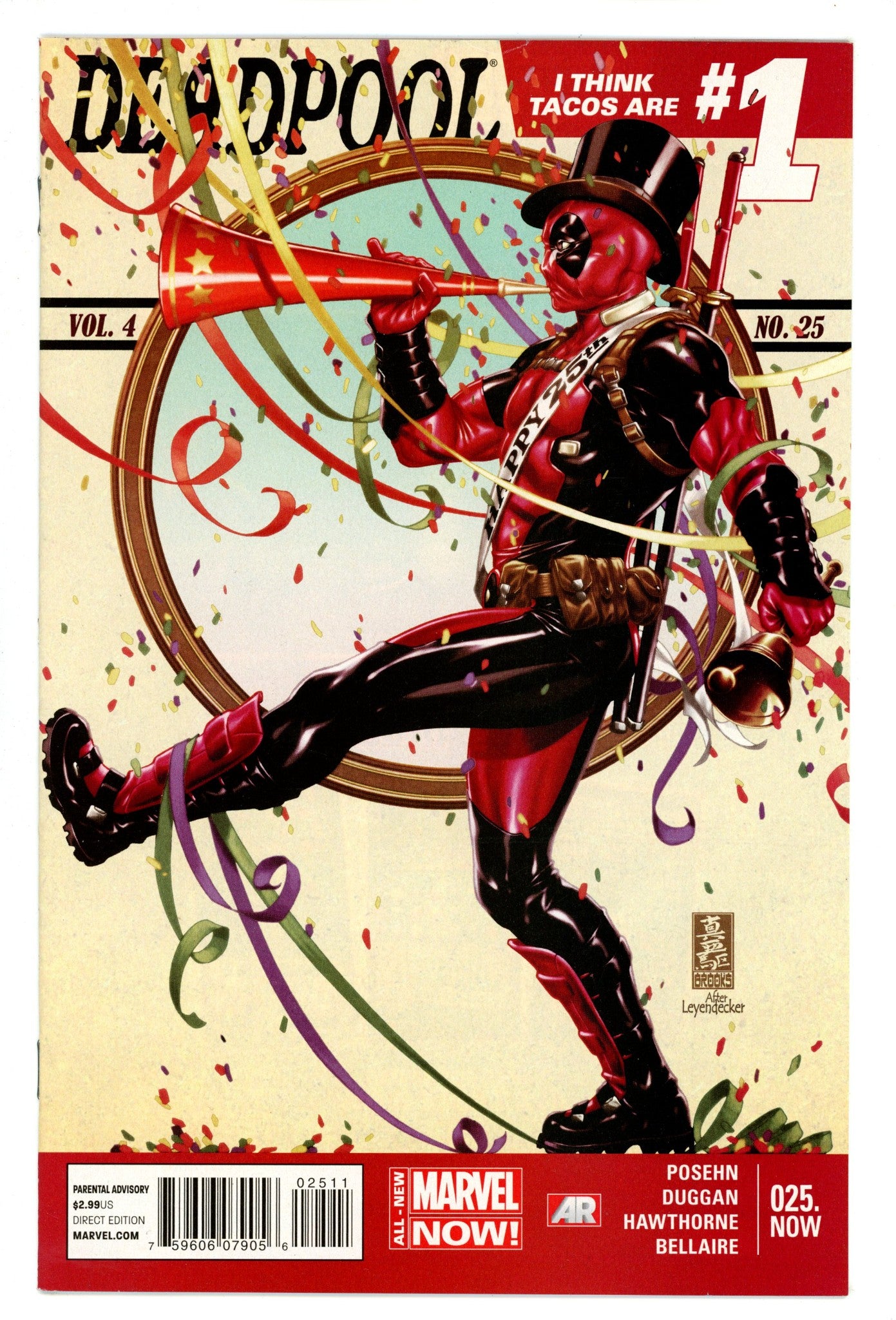 Deadpool Vol 4 25 High Grade (2014) 