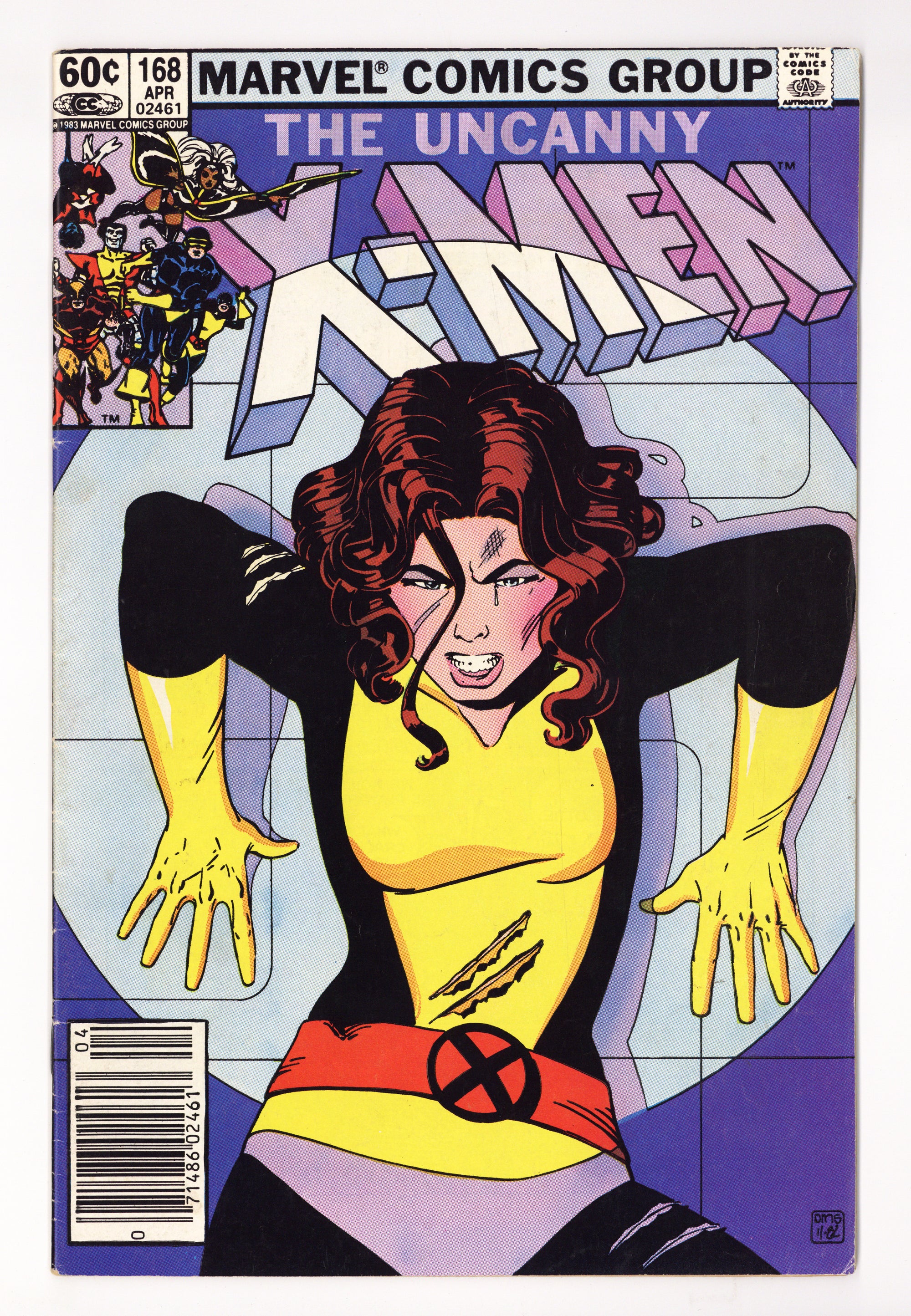 The Uncanny X-Men Vol 1 168  VG+ (4.5)   (1983)     Newsstand  