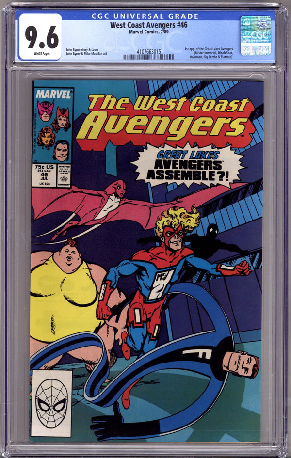 West Coast Avengers Vol 2 46 CGC 9.6 (NM+) (1989)