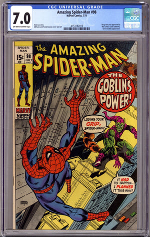 The Amazing Spider-Man Vol 1 98 CGC 7.0 (FN/VF) (1971)