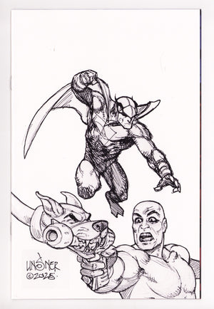 Blue Falcon & Dynomutt 1 Linsner B&W Virgin Incentive (2025)