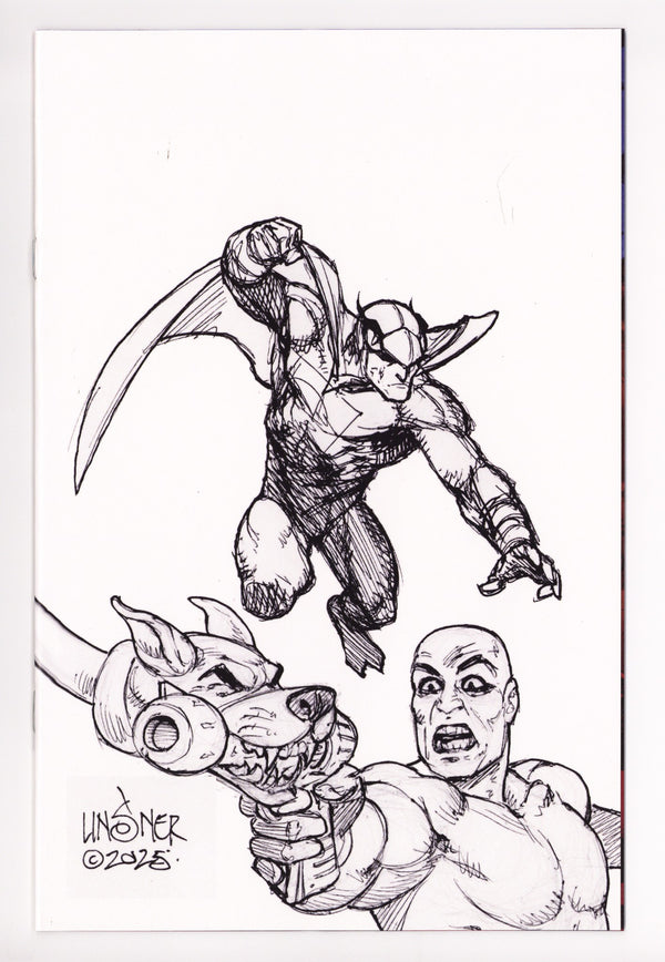 Blue Falcon & Dynomutt 1 Linsner B&W Virgin Incentive (2025)