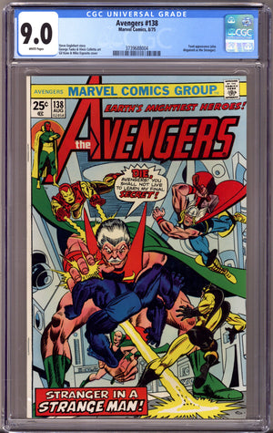 The Avengers Vol 1 138 CGC 9.0 (VF/NM) (1975)