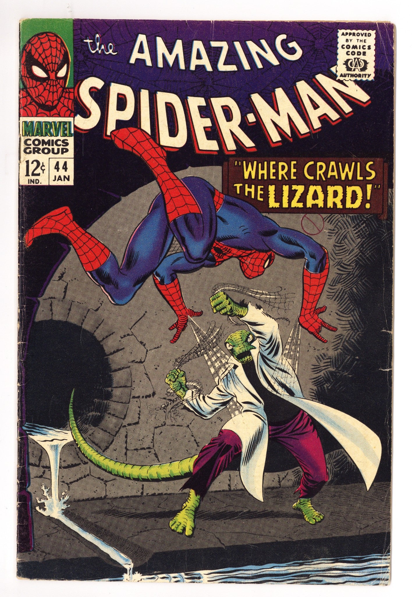 The Amazing Spider-Man Vol 1 44  VG+ (4.5)   (1967)        