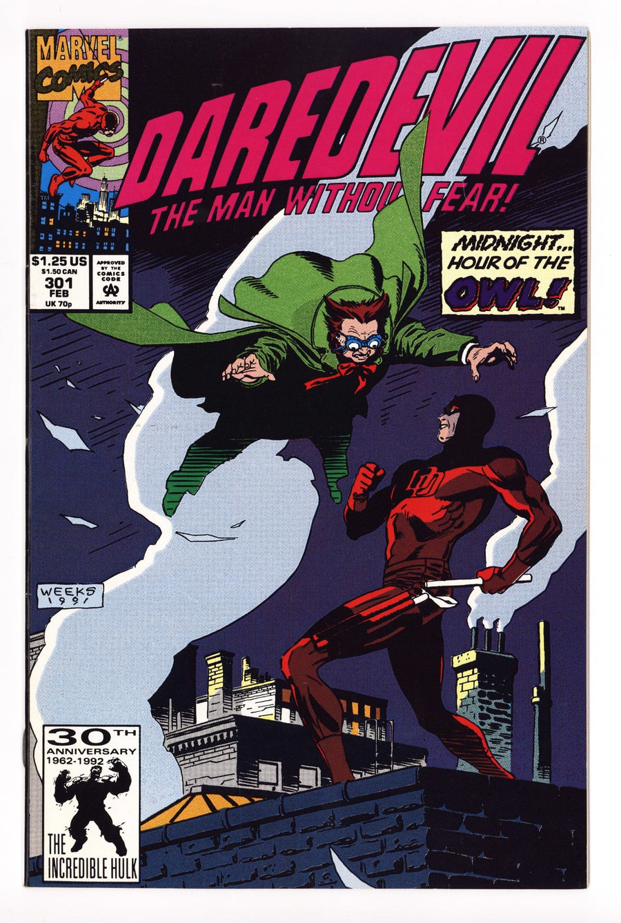 Daredevil Vol 1 301  High Grade   (1992)