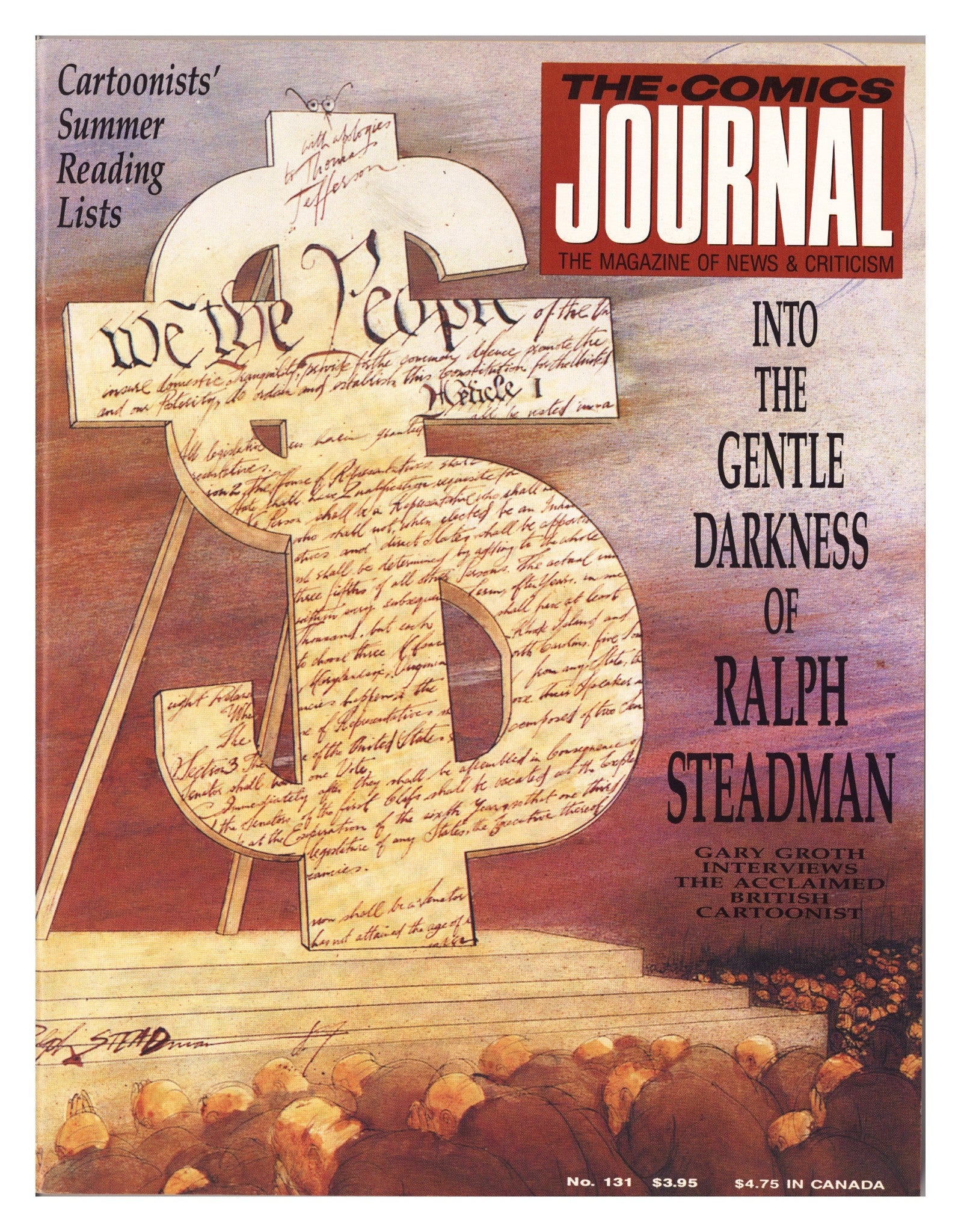 The Comics Journal 131 Mid Grade (1989) 