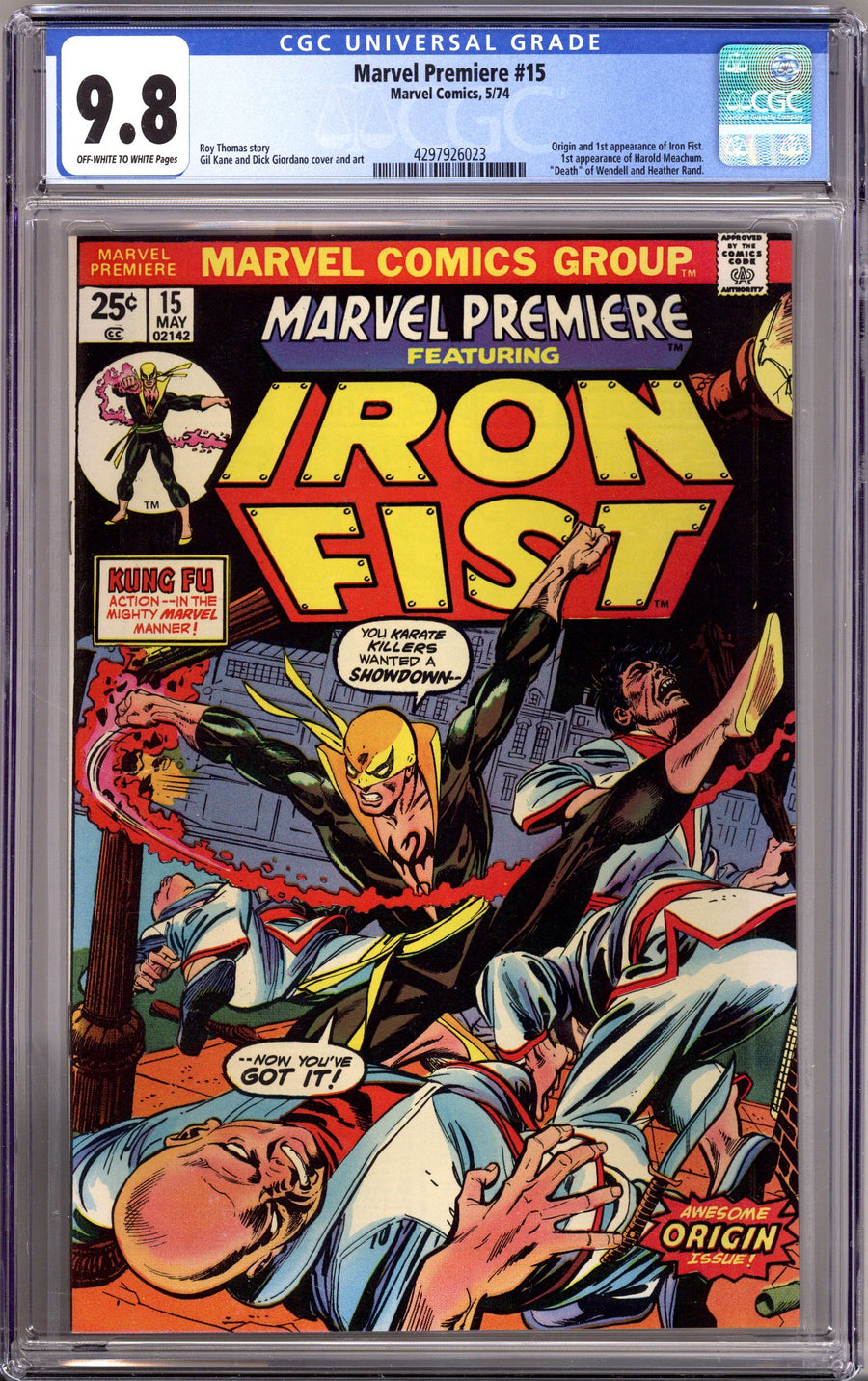Marvel Premiere 15 CGC 9.8 (NM/M) (1974)