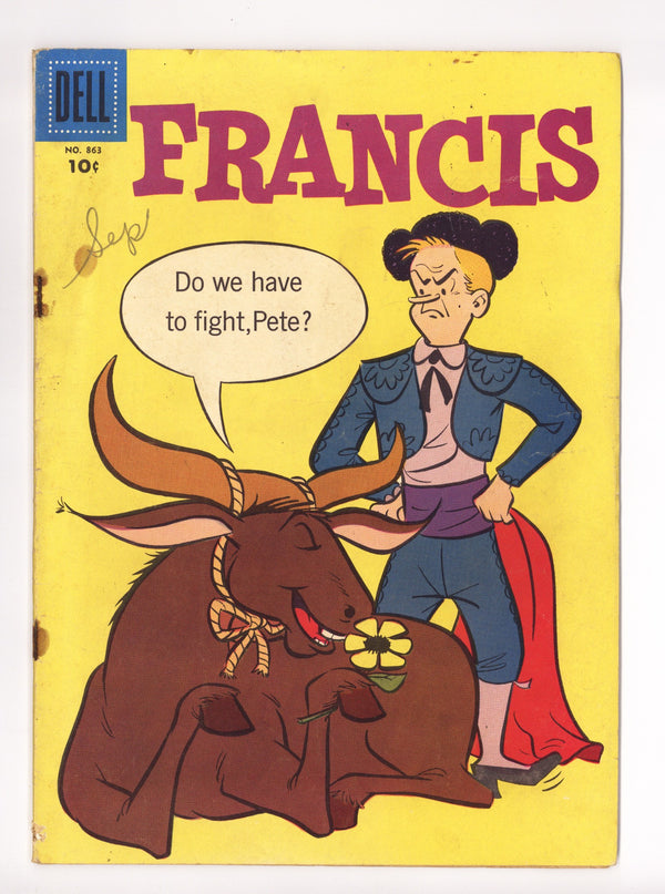 Four Color Vol 2 863 GD/VG (3.0) Francis, the Famous Talking Mule (1957)