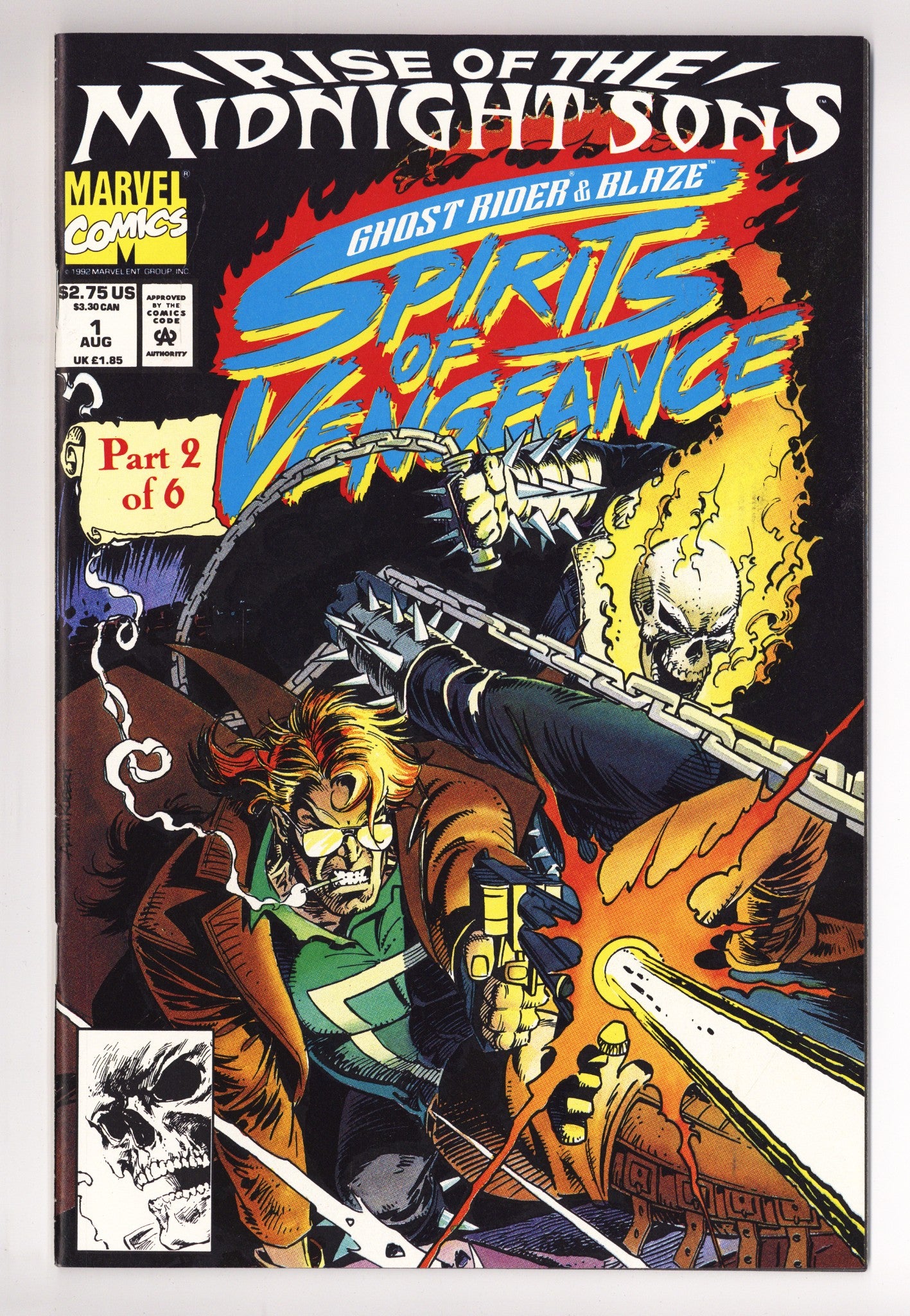 Ghost Rider / Blaze: Spirits of Vengeance Vol 1 1 High Grade (1992) Unsealed 