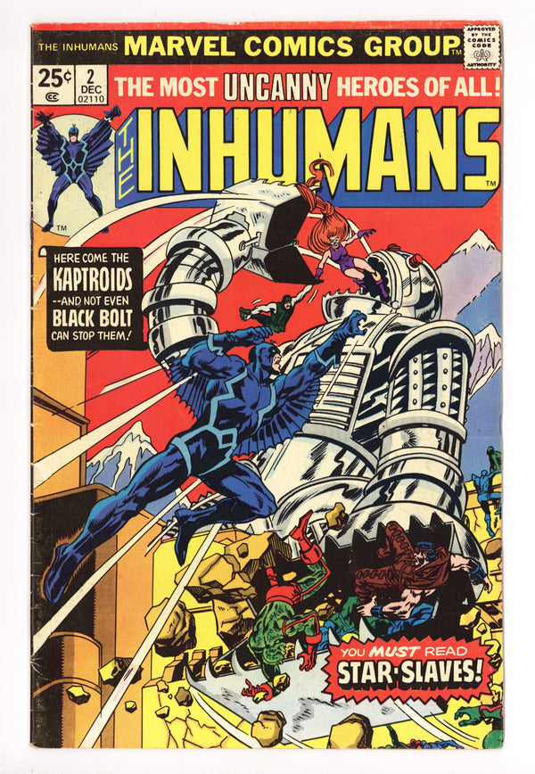 The Inhumans Vol 1 2 Low Grade (1975)