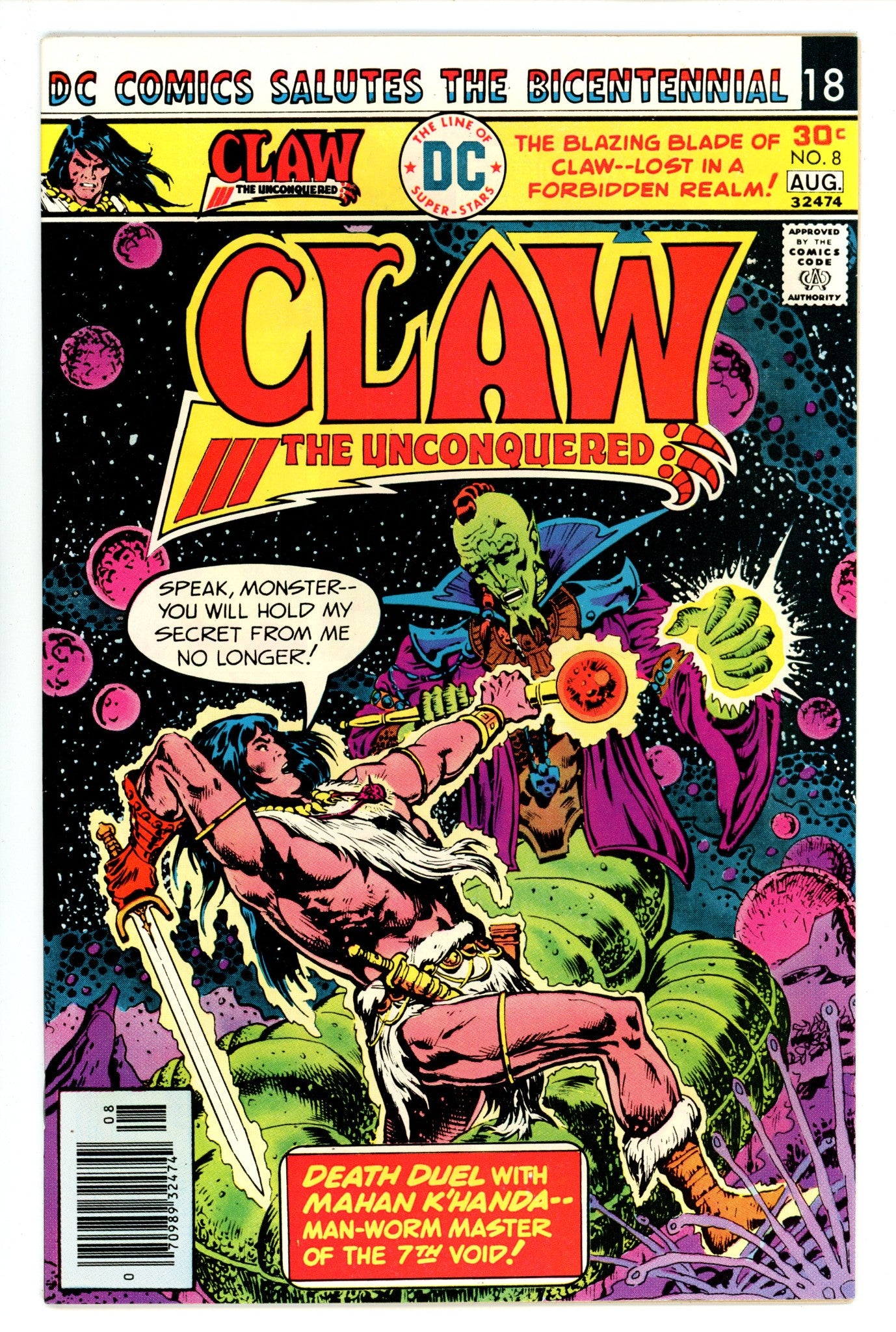 Claw the Unconquered 8 VF/NM (9.0) (1976) 