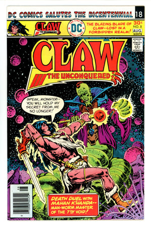 Claw the Unconquered 8 VF/NM (9.0) (1976) 