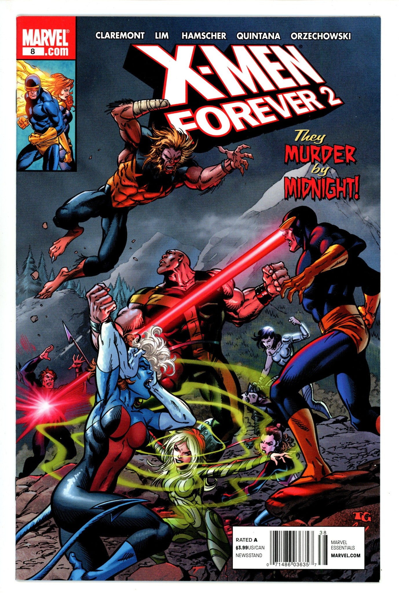 X-Men Forever 2 8 VF (8.0) (2010) Newsstand 