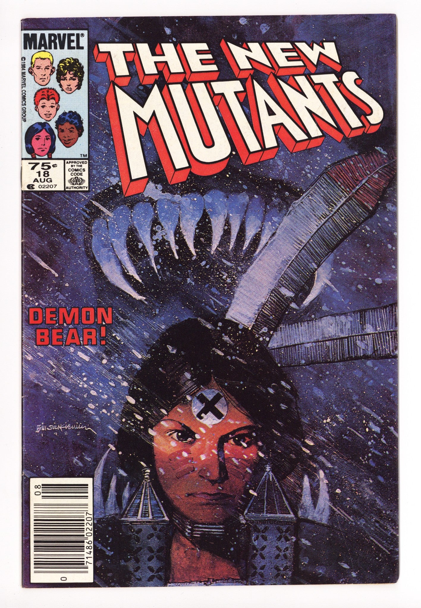 The New Mutants Vol 1 18 FN- (5.5) (1984) Canadian Price Variant 