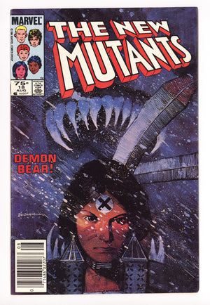 The New Mutants Vol 1 18 FN- (5.5) (1984) Canadian Price Variant 