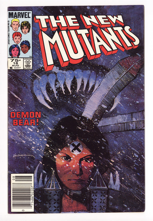 The New Mutants Vol 1 18 FN- (5.5) (1984) Canadian Price Variant
