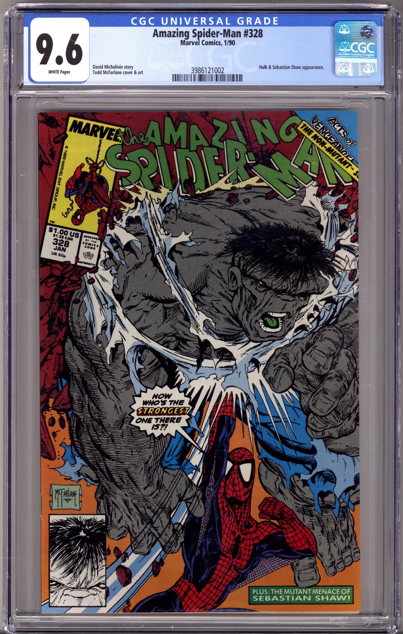 The Amazing Spider-Man Vol 1 328 CGC 9.6 (NM+) (1990) 