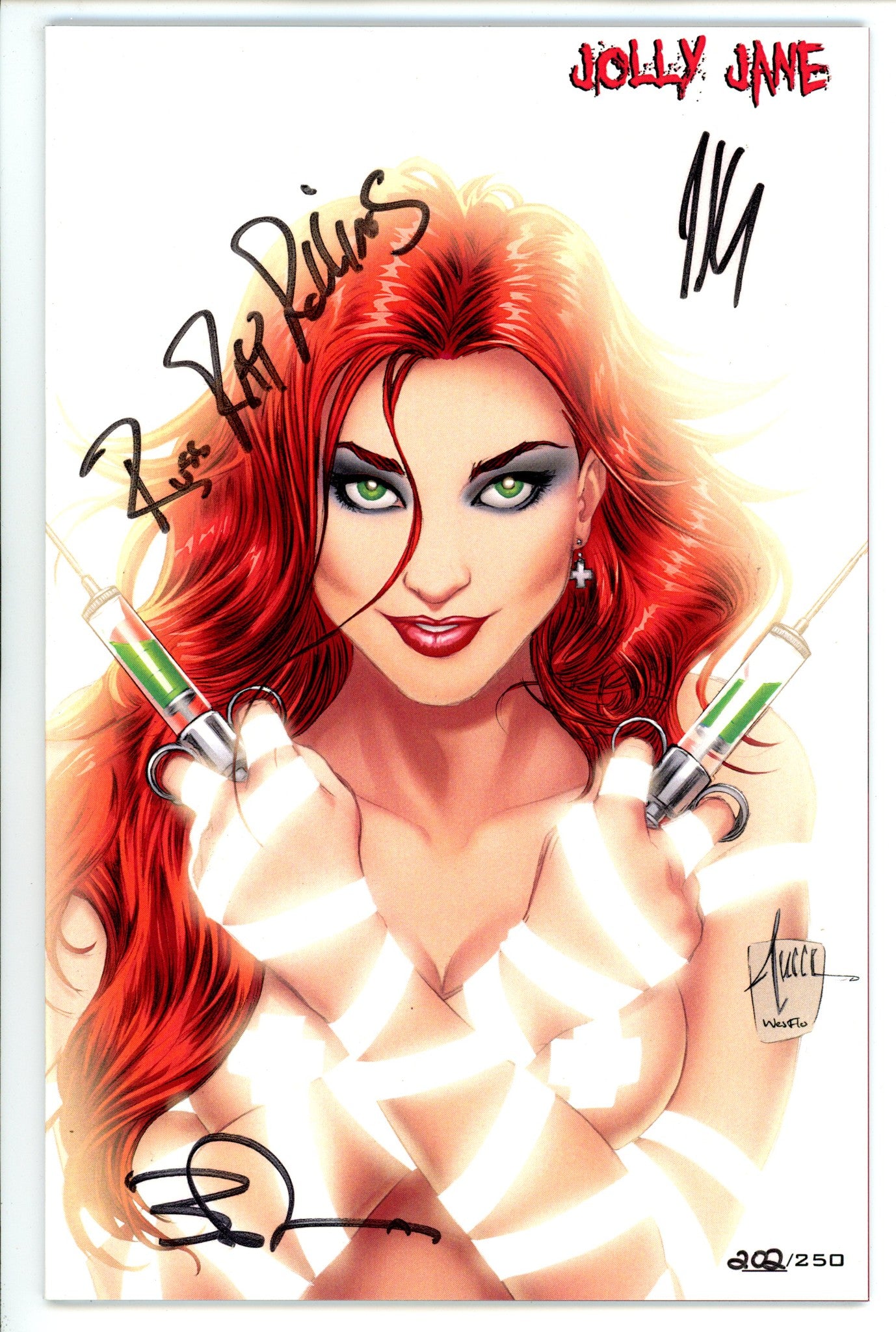 Jolly Jane 2 NM (9.4) 202/250 (2019) Tucci Virgin Exclusive Variant Signed x3 Cover 