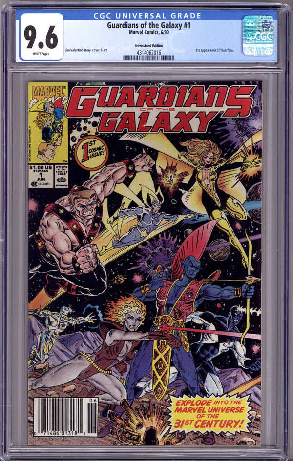 Guardians of the Galaxy Vol 1 1 CGC 9.6 (NM+) (1990) Newsstand