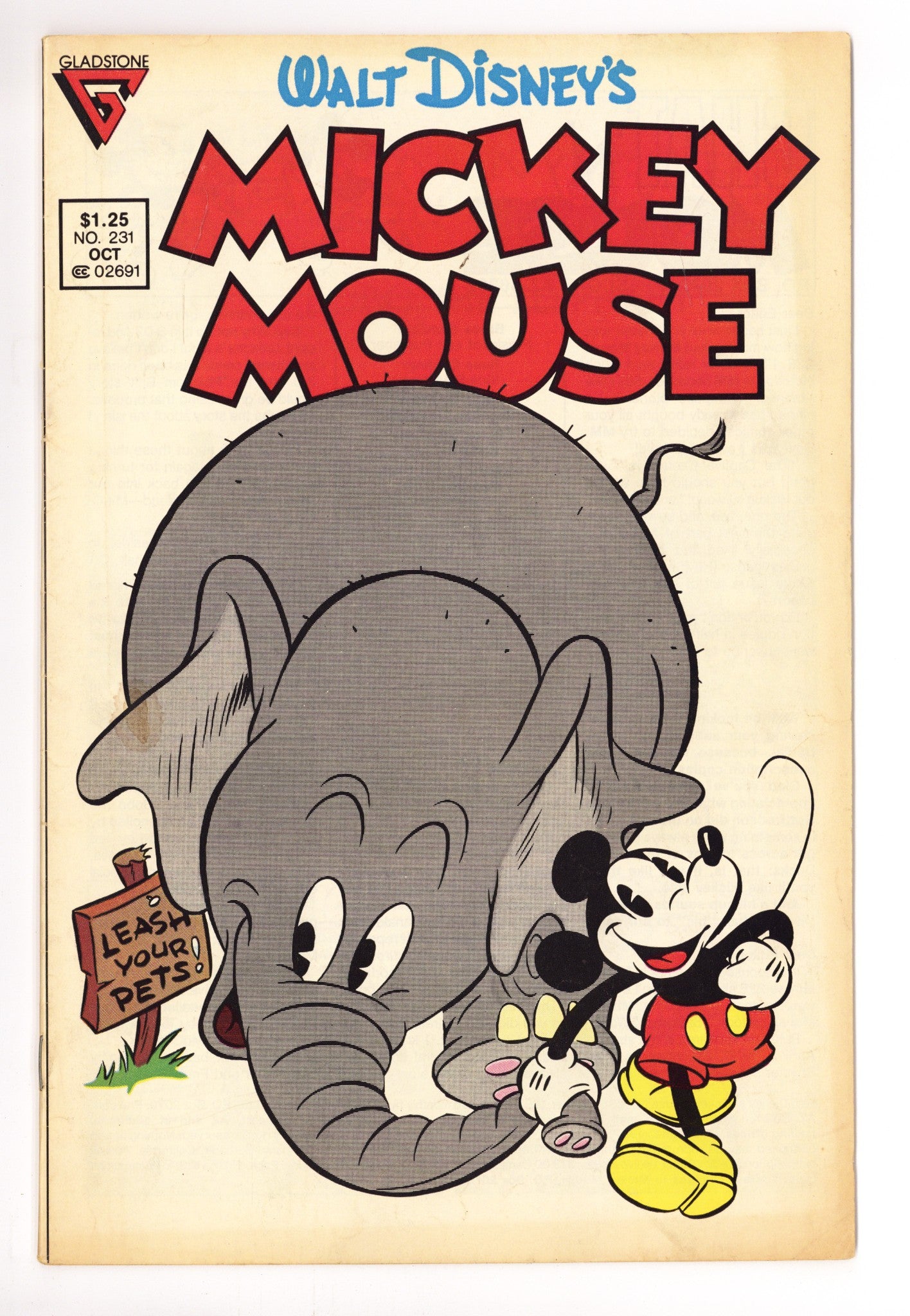 Mickey Mouse 231 Mid Grade (1987) Canadian Price Variant 